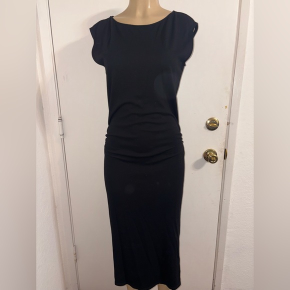 Theory Black Midi Dress Theory Black Midi Dress